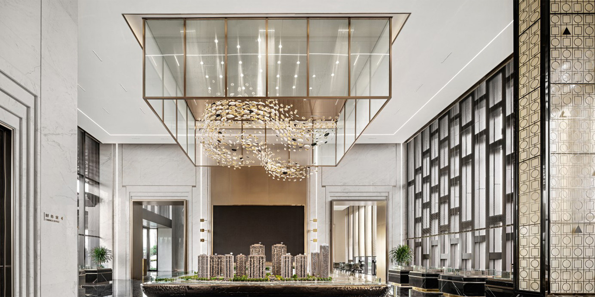 唯意照明售楼部装饰吊灯：打造光影艺术，提升楼盘形象